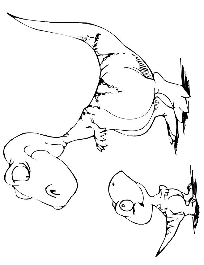Dinozaury kolorowanki